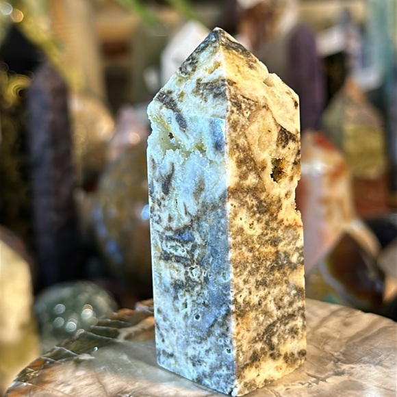 🔥SALE🔥 Sphalerite Druzy 4 Sided Crystal Point! - Picture 7 of 7